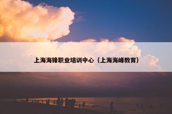 上海海锋职业培训中心（上海海峰教育）
