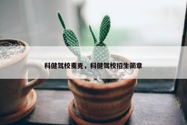 科健驾校麦克，科健驾校招生简章