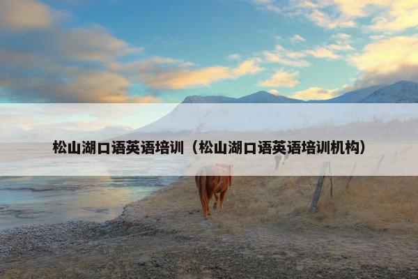 松山湖口语英语培训（松山湖口语英语培训机构）