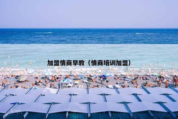 加盟情商早教（情商培训加盟）