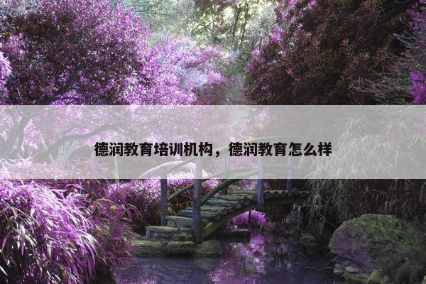 德润教育培训机构，德润教育怎么样
