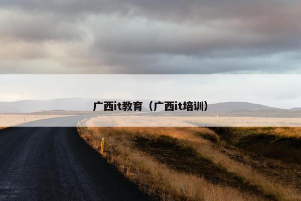 广西it教育（广西it培训）