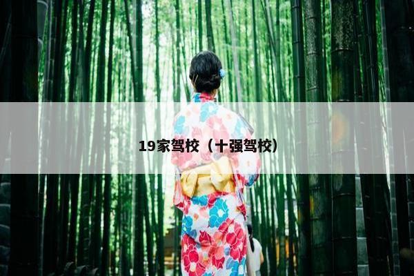 19家驾校（十强驾校）