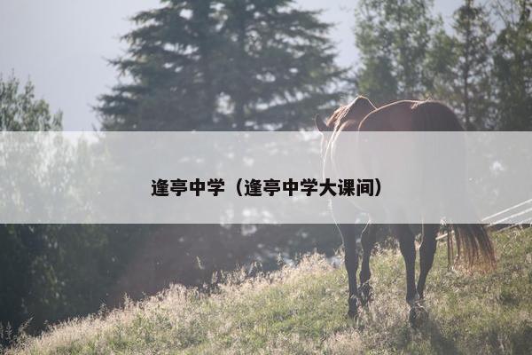 逢亭中学（逢亭中学大课间）