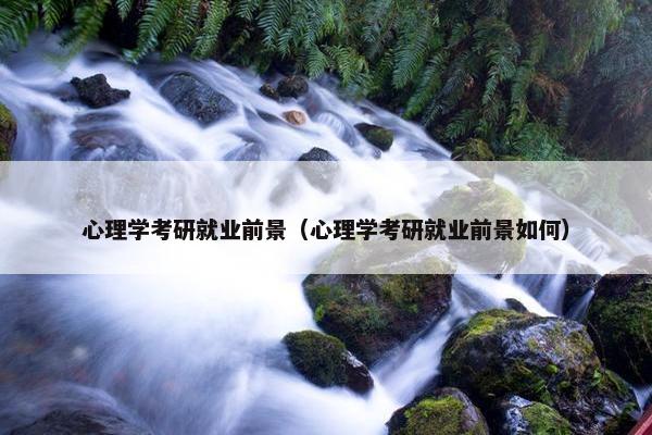 心理学考研就业前景（心理学考研就业前景如何）