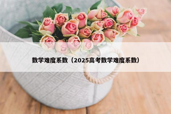 数学难度系数（2025高考数学难度系数）