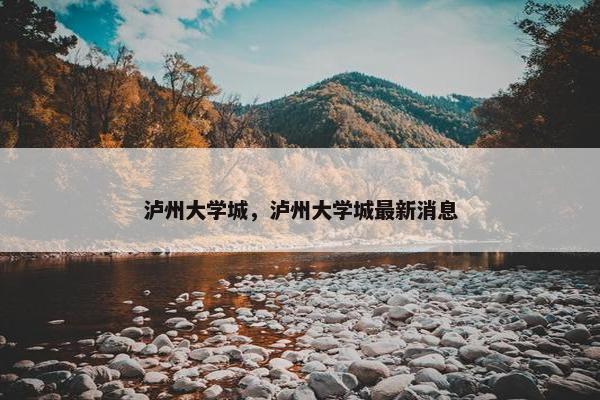 泸州大学城，泸州大学城最新消息