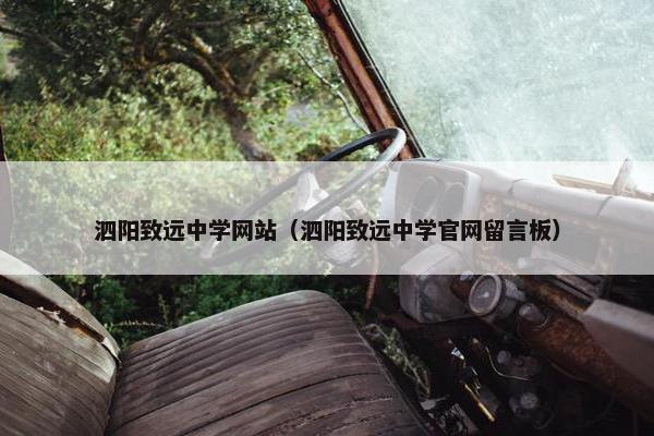 泗阳致远中学网站（泗阳致远中学官网留言板）