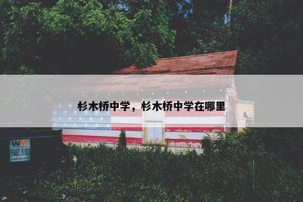 杉木桥中学，杉木桥中学在哪里