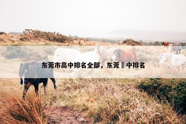 东莞市高中排名全部，东莞髙中排名