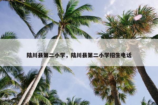 陆川县第二小学，陆川县第二小学招生电话