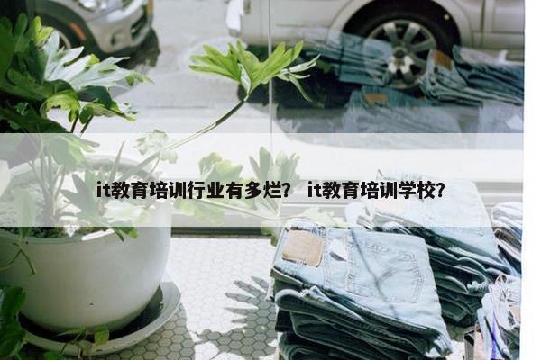 it教育培训行业有多烂？ it教育培训学校？