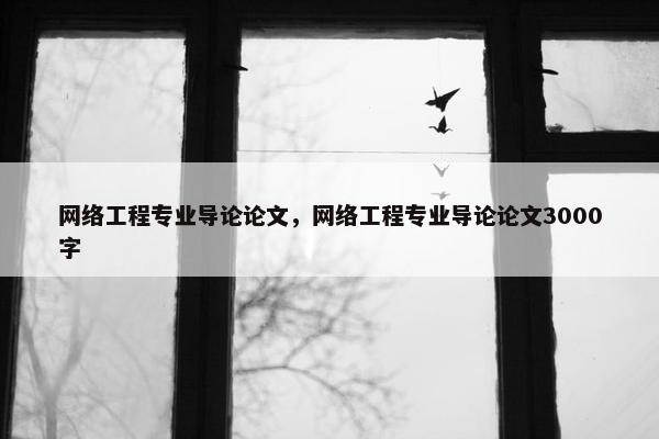 网络工程专业导论论文，网络工程专业导论论文3000字