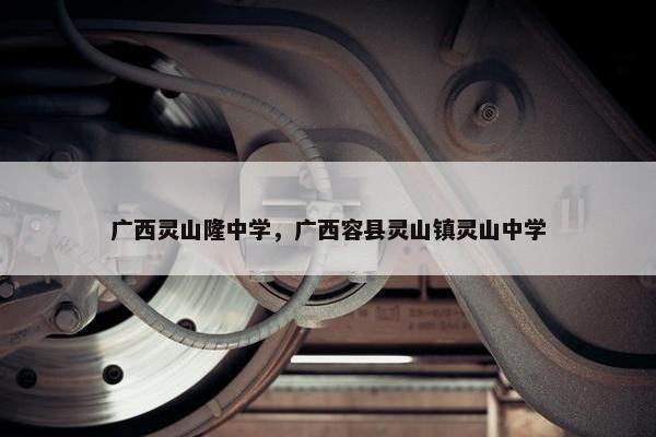 广西灵山隆中学，广西容县灵山镇灵山中学