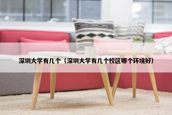深圳大学有几个（深圳大学有几个校区哪个环境好）