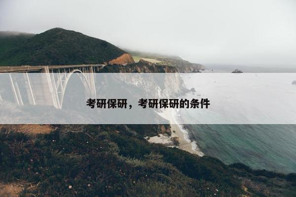 考研保研，考研保研的条件