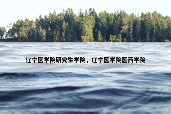 辽宁医学院研究生学院，辽宁医学院医药学院