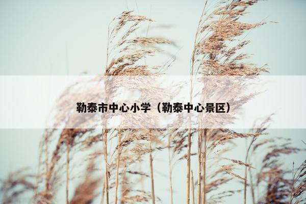 勒泰市中心小学（勒泰中心景区）