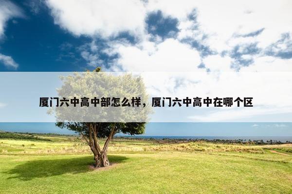 厦门六中高中部怎么样，厦门六中高中在哪个区