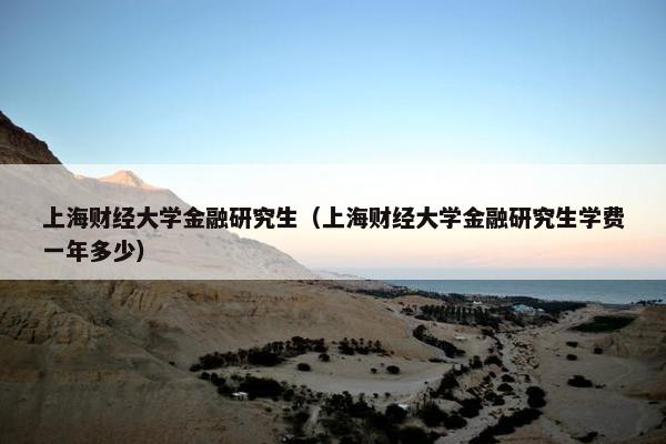 上海财经大学金融研究生（上海财经大学金融研究生学费一年多少）