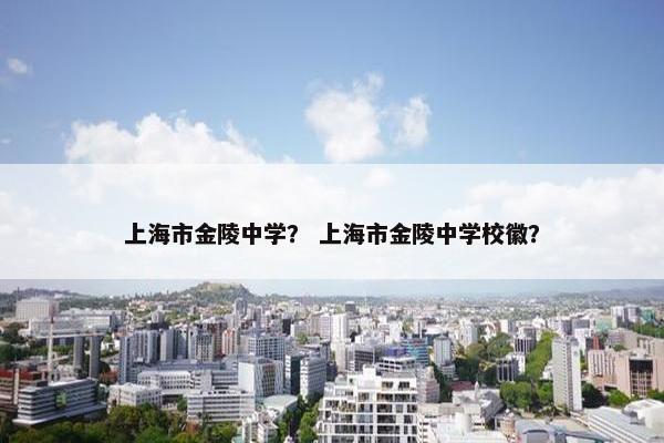 上海市金陵中学？ 上海市金陵中学校徽？