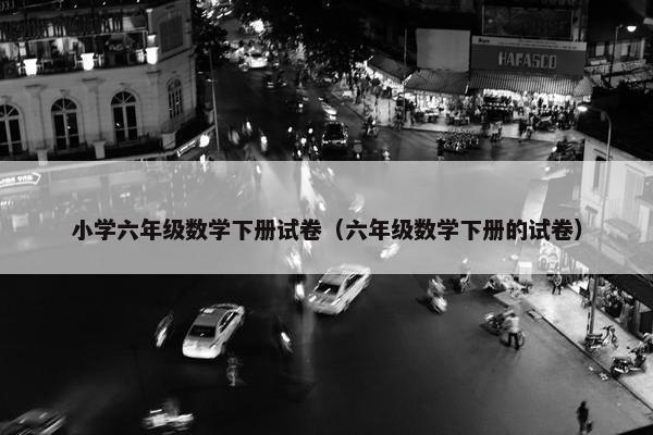 小学六年级数学下册试卷（六年级数学下册的试卷）