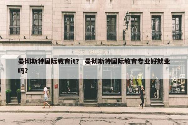 曼彻斯特国际教育it？ 曼彻斯特国际教育专业好就业吗？