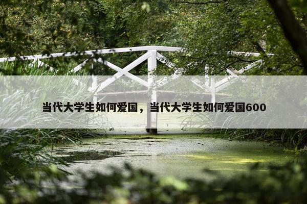 当代大学生如何爱国，当代大学生如何爱国600