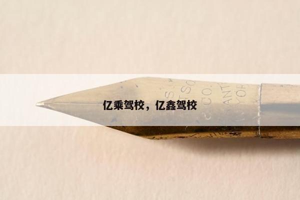 亿乘驾校，亿鑫驾校