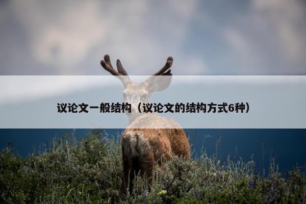 议论文一般结构（议论文的结构方式6种）