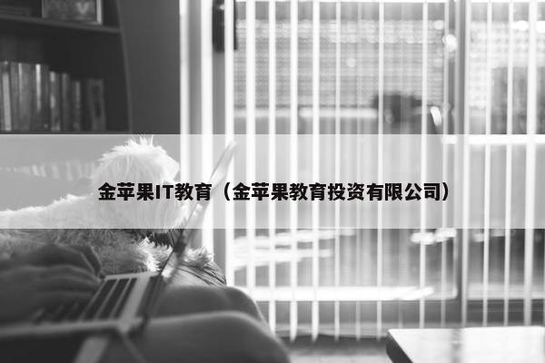 金苹果IT教育（金苹果教育投资有限公司）