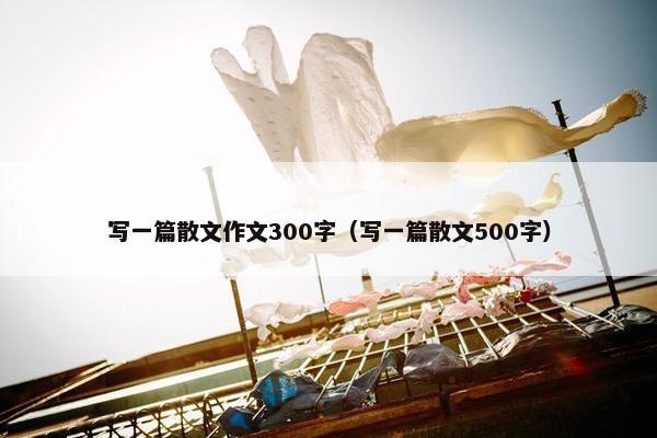 写一篇散文作文300字（写一篇散文500字）