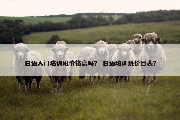 日语入门培训班价格高吗？ 日语培训班价目表？