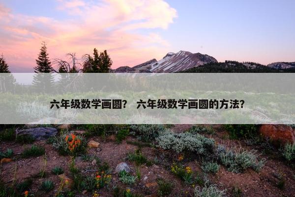 六年级数学画圆？ 六年级数学画圆的方法？