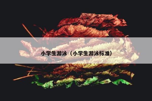 小学生游泳（小学生游泳标准）