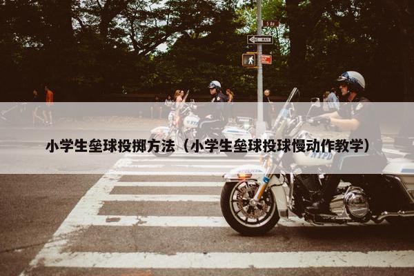小学生垒球投掷方法（小学生垒球投球慢动作教学）