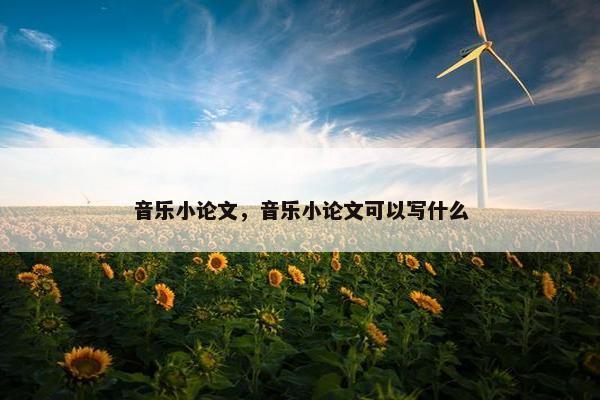 音乐小论文，音乐小论文可以写什么