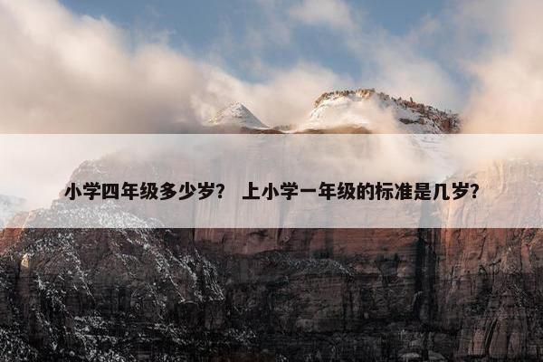 小学四年级多少岁？ 上小学一年级的标准是几岁？