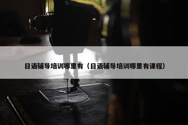 日语辅导培训哪里有（日语辅导培训哪里有课程）