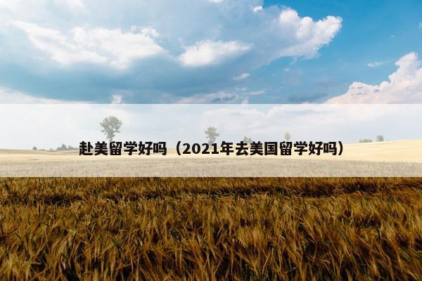 赴美留学好吗（2021年去美国留学好吗）