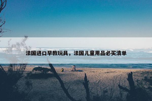 法国进口早教玩具，法国儿童用品必买清单