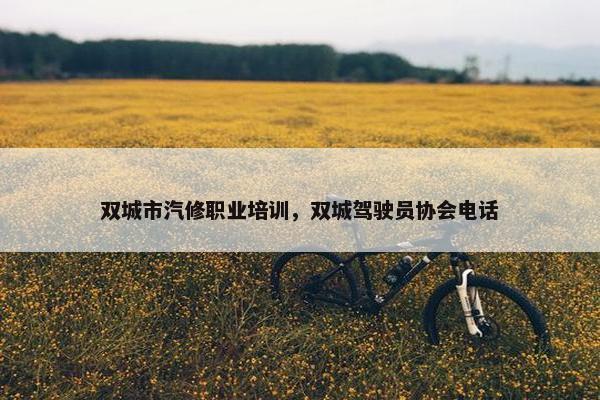 双城市汽修职业培训，双城驾驶员协会电话