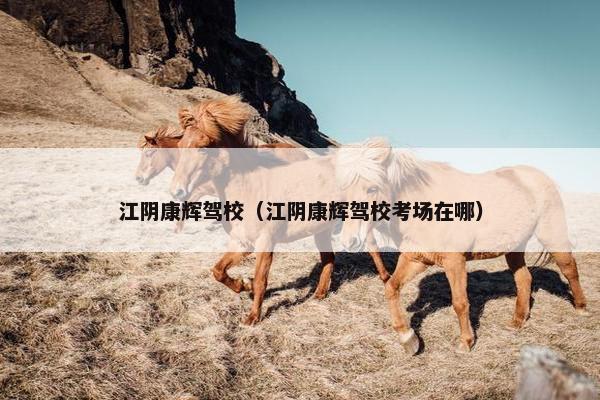 江阴康辉驾校（江阴康辉驾校考场在哪）