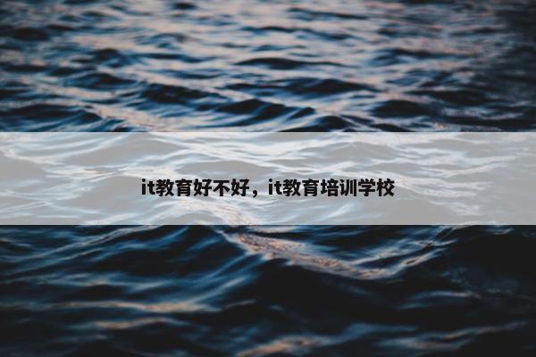 it教育好不好，it教育培训学校