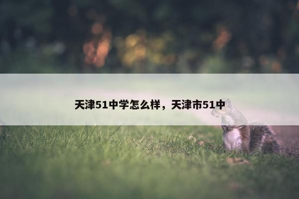 天津51中学怎么样，天津市51中