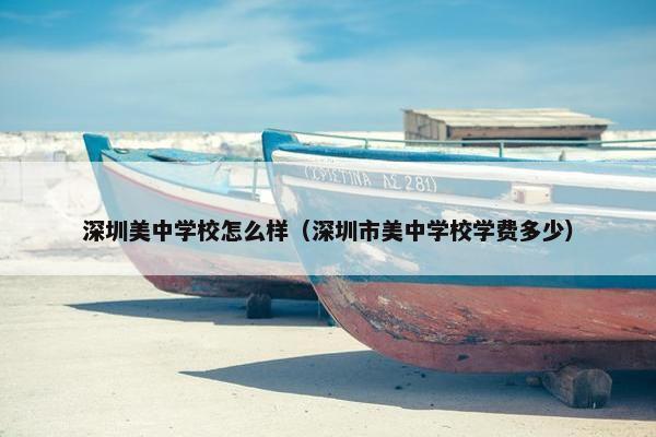 深圳美中学校怎么样（深圳市美中学校学费多少）