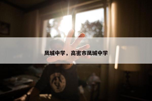 凤城中学，高密市凤城中学