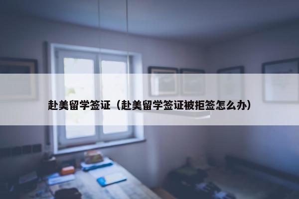 赴美留学签证（赴美留学签证被拒签怎么办）