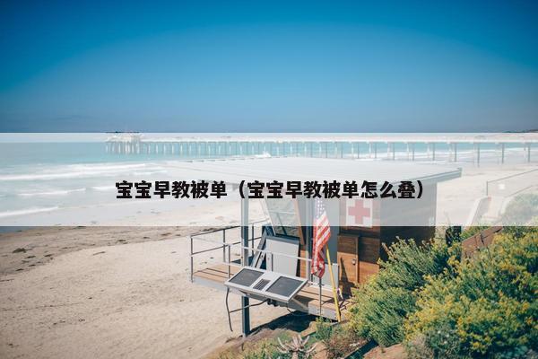 宝宝早教被单（宝宝早教被单怎么叠）