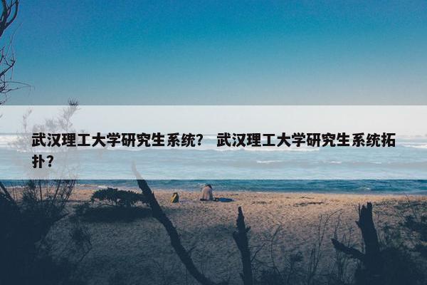 武汉理工大学研究生系统？ 武汉理工大学研究生系统拓扑？